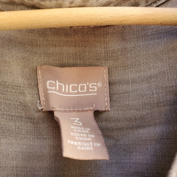 Chicos button down grey shiet - Picture 5 of 5